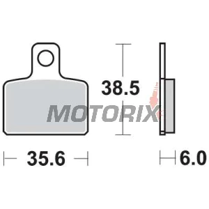 Brzdové destičky -TRW- MCB767, Gas Gas Randonne 125, Husqvarna CR 50 (2011-2012), SM 50 (2011)
