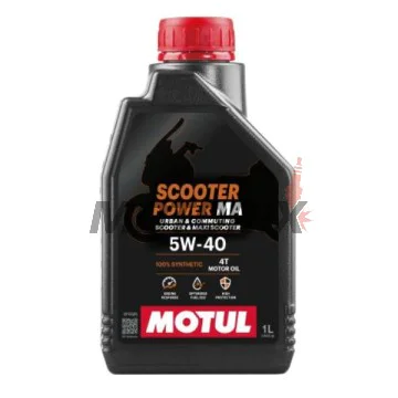 Motorový olej -MOTUL- SCOOTER POWER, 5W40, plná syntetika, 1L