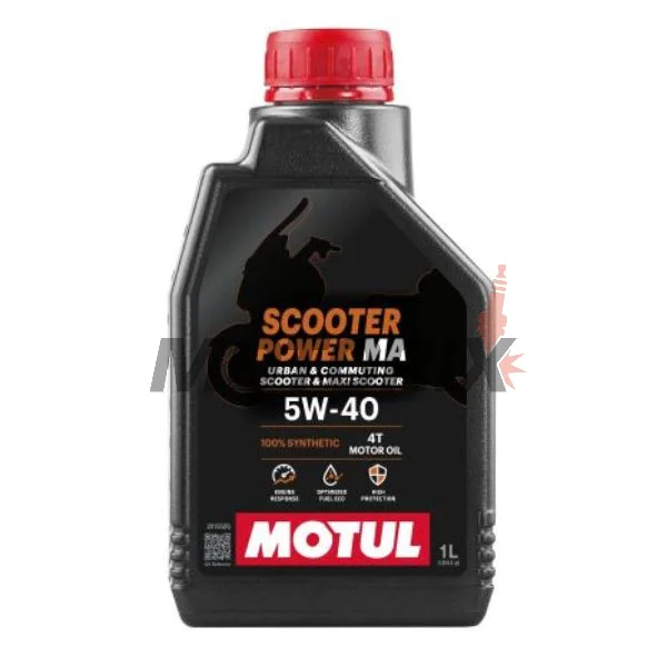 Motorový olej -MOTUL- SCOOTER POWER, 5W40, plná syntetika, 1L