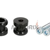 Rolny pro zadní moto stojan -OXFORD- Bobbins M8 x1.25, černé, sada