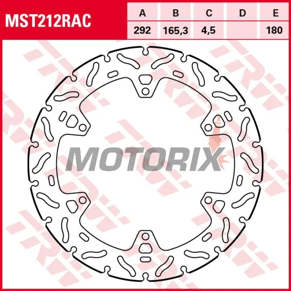 Brzdový kotouč -TRW- MST212RAC, 292mm, Yamaha MT-125/MT-125 ABS + YZF-R125 (2014-2022)