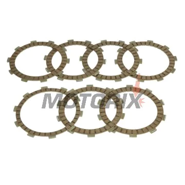 Sada spojkových lamel -FERODO- FCD0125, Honda CB500/500S & CB650F/E (1994-2017), CBF500 ABS (2004-2008), CBR400RR/650F (1990-2017), CRM250AR (1994-1998), NSR250R (1987-1993), VT600C Shadow (1988-2003), XL600V Transalp (1987-2000), Suzuki DR-Z