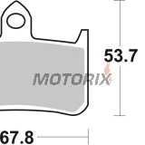Brzdové destičky -BREMBO- 07HO2807, Honda CB900F Hornet/CBR900RR Fireblade/VFR750R/VTR1000F Fire Storm-Superhawk (1988-2007)
