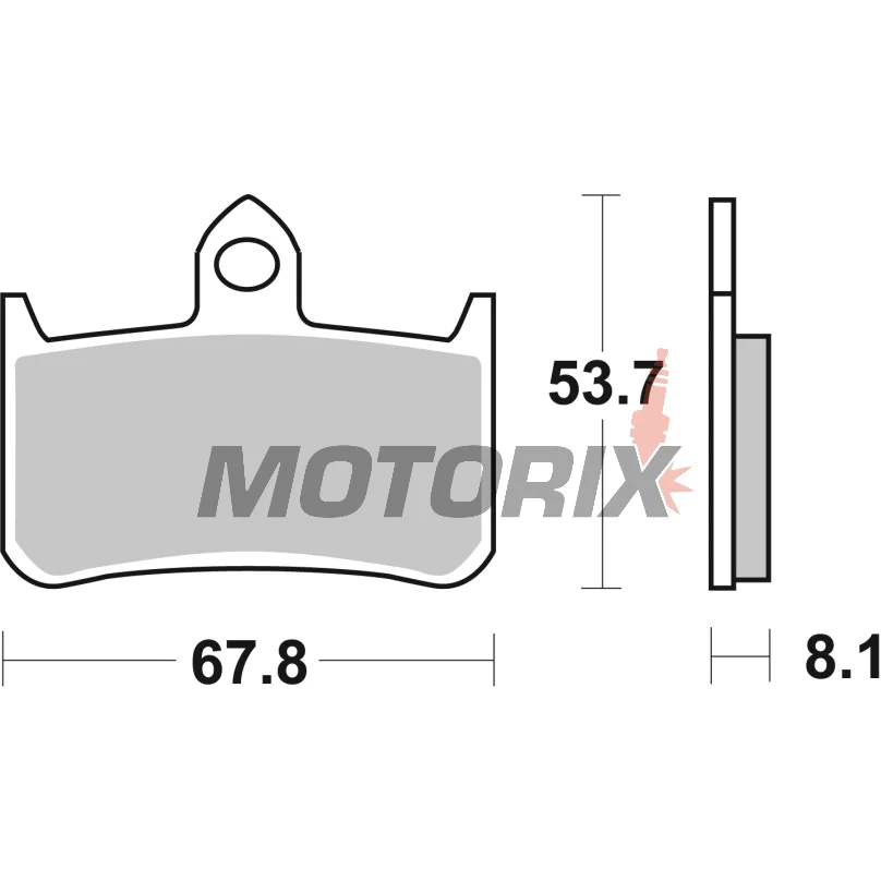 Brzdové destičky -BREMBO- 07HO2807, Honda CB900F Hornet/CBR900RR Fireblade/VFR750R/VTR1000F Fire Storm-Superhawk (1988-2007)