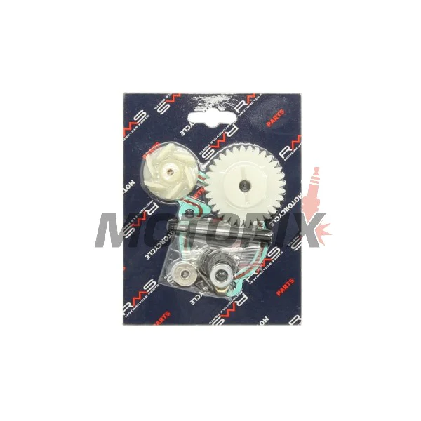 Opravná sada vodní pumpy -RMS- Aprilia RS 50 2006-2010, Aprilia RS4 50 2011-2016, 2018, Aprilia RX 50 2006-2019, Aprilia SX 50 2006-2018, Derbi GP1 50 2007-2009, Derbi GPR 50 2006-2010, 2013, Derbi Senda 50 2005-2019