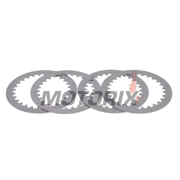 Sada ocelových spojkových lamel -TRW- MES301-4, Husqvarna SM610/610S/610ie/610E (1999-2010), Suzuki DR250S, GN250, GZ250 Marauder, VL125/250 Intruder (1982-2008)