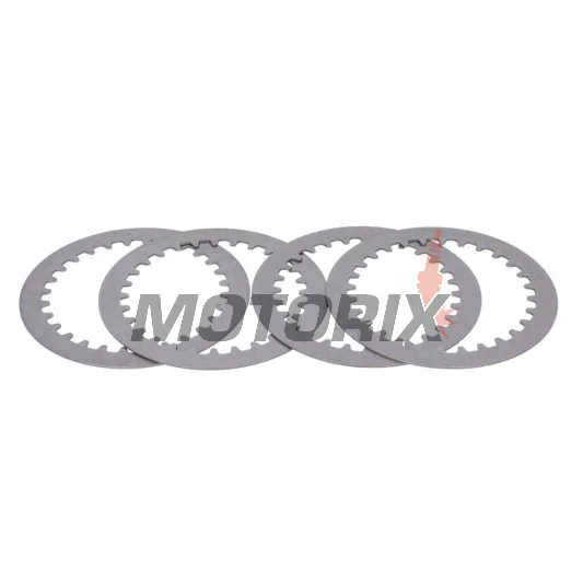 Sada ocelových spojkových lamel -TRW- MES301-4, Husqvarna SM610/610S/610ie/610E (1999-2010), Suzuki DR250S, GN250, GZ250 Marauder, VL125/250 Intruder (1982-2008)