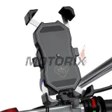 Držák telefonu -4 RIDE- s bezdrátové nabíječka, antivibrační - univerzální