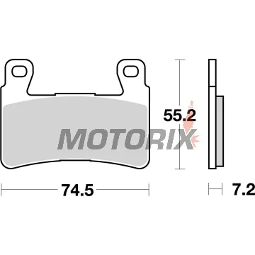 Brzdové destičky -BREMBO- 07HO45SA, Honda CBR/VTR 600-1000cc (1998-2007)
