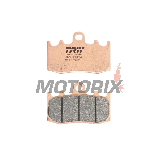Brzdové destičky -TRW- MCB748SV, BMW HP2 Megamoto 1200, K1200RS/GT/S/LT, K1300S/GT, R850RT/R, R1100S, R1150GS/RT/R, R1200GS/Adventure/RT/R/ST/S LC - 2000-2015