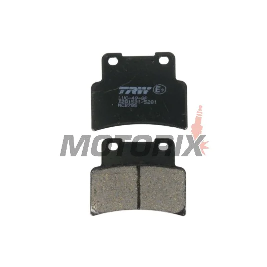 Brzdové destičky -TRW- MCB785, Aprilia Mana, RS, Shiver, Dorsoduro; Yamaha MT, YZF-R125 - 125, 750, 850, 900, 1200cc, 2007-2017