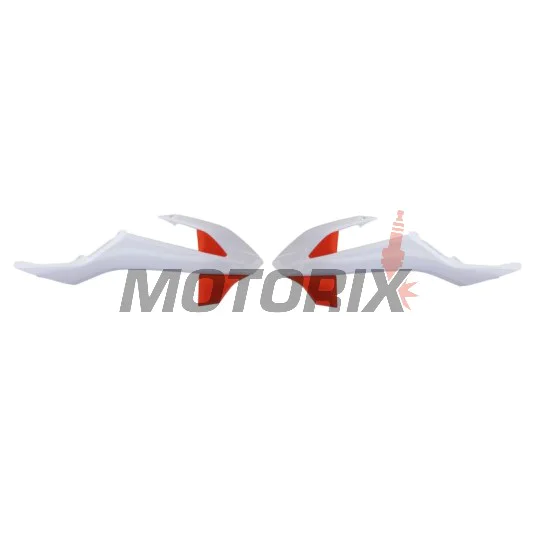 Přední boční plasty -POLISPORT- oranžové/bílé, KTM SX 65 2016-2023