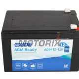 Akumulátor -EXIDE- AGM12-12F, 12Ah 12V