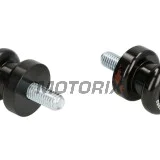 Rolny pro zadní moto stojan -OXFORD- Bobbins M8 x1.25, černé, sada