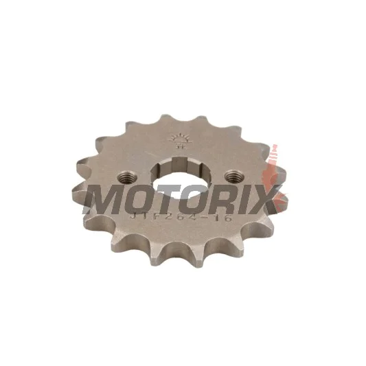 Přední pastorek -JT- JTF264,16, 16 zubů, Derbi Senda 125 2004-2007, Gilera Coguar 125 2001, Honda C 90 1975-1986, CBZ 125 2001, EZ 90 1993-1996, Kymco Hipster 125 2001-2004, Stryker 125 1999-2005, Zing 125 1997-2001, Yamaha DT 125 1988