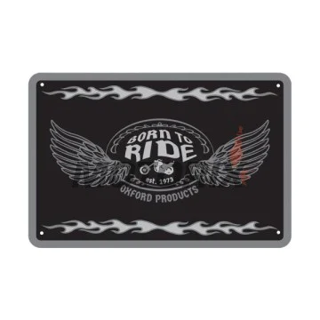 Garážová cedule -OXFORD- Born to Ride, 200x300mm