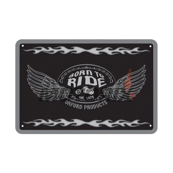 Garážová cedule -OXFORD- Born to Ride, 200x300mm