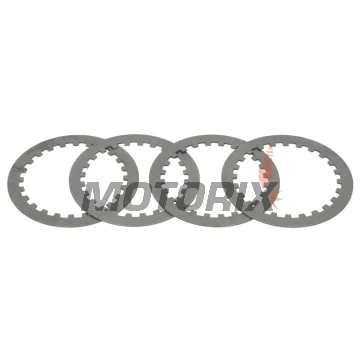 Sada ocelových spojkových lamel -TRW- MES331-4, Honda ANF125 Innova, CA125 Rebel, CBR125R, CG125/Titan, CLR125 Cityfly, CM125/185/200, CR80R/85R, CRF100F/230L/230M, NX125 Transcity, TRX90/250EX, XL/XLR/XR 100-200 (1978-2015); Yamaha YBR125/C