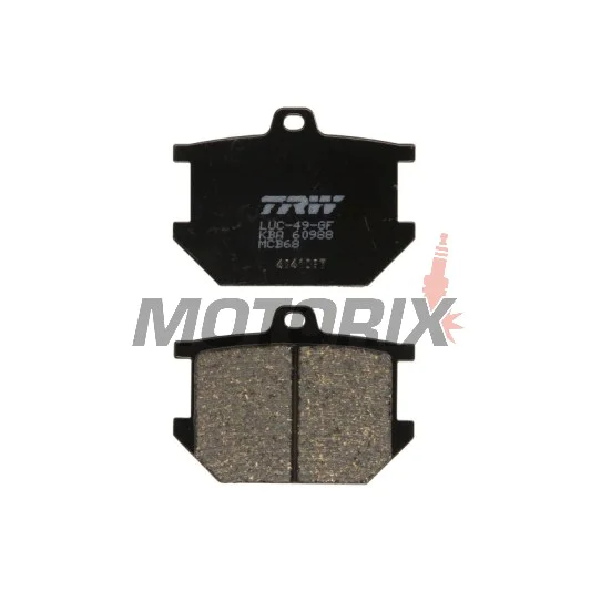 Brzdové destičky -TRW- MCB68, Yamaha SR500 (1984-1989), XJ650 (1980-1982), XS250/360/650/750/850/1100 (1976-1983), XV1000 TR1 (1981-1984)