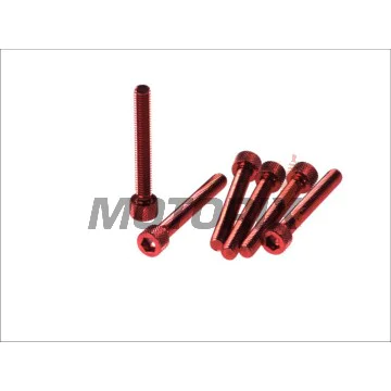 Sada šroubů -VICMA- M6x45, červené, 6ks