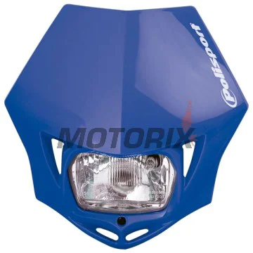 Maska se světlem -POLISPORT- modrá, Off Road X-Fuse - univerzální