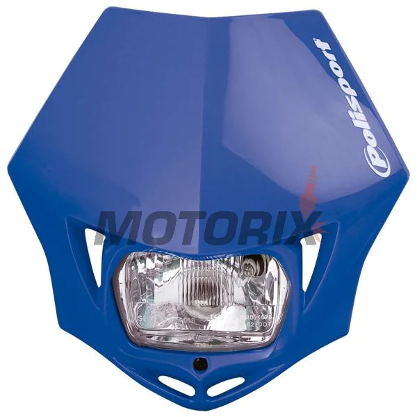 Maska se světlem -POLISPORT- modrá, Off Road X-Fuse - univerzální