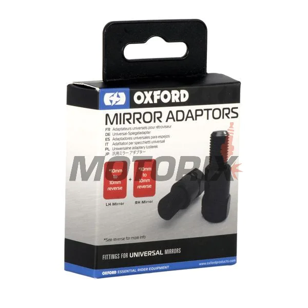 Adaptéry zrcátek -OXFORD- M10 na M10, standardní a levý závit, sada