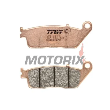Brzdové destičky -TRW- MCB631SRM, sintrované, Honda CBR1000F (1990-1992), Honda RVF750R (1994-1997), Honda ST1100 Pan European/ABS (1990-2001), Kymco People 250 (2004-2005), Yamaha MT-01 1700 (2004-2011), Yamaha X-Max 125 ABS (2011-2012)
