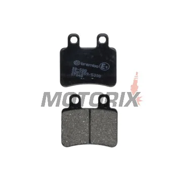 Brzdové destičky -BREMBO- 07048, Derbi Boulevard / Cross City / Terra / Senda 125 (2003-2008), Italjet Jet Set / Millenium 100-150 (2001-2003), Peugeot Elyseo / Elystar / Satelis 50-600 (2000-2007)