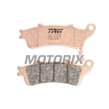 Brzdové destičky -TRW- MCB704SV, Aprilia Leonardo 125, Benelli 125 Jarno, Beta Eikon 125/150, Honda CB 1100, CBR 1100XX, Foresight/Jazz 250, Silver Wing 600, Gold Wing/VTX 1800, Deauville/Vulcan 650, VFR 800, Varadero 1000, Malaguti Ciak 125/150, Peugeot 
