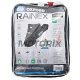 Plachta na motocykl -OXFORD- Rainex, černá/stříbrná, S