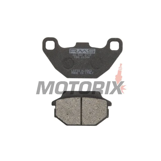 Brzdové destičky -RMS- 22 510 2710, Kymco Agility 150 2008-2009, Kymco Agility 200 2010, 2012, 2014, Kymco Agility 50/125 2008-2012, Kymco Mxer 50/125/150 2002-2004, Kymco MXU 150 2005-2006, Kymco MXU 50 2006-2007, Kymco People 200 2005, 2007