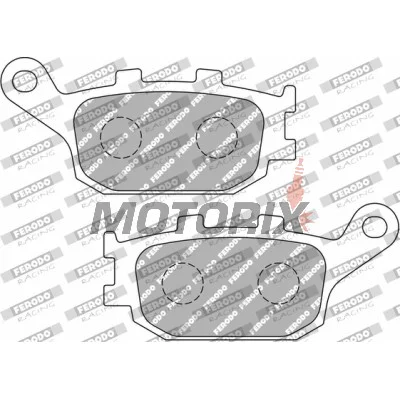 Brzdové destičky -FERODO- FDB754EF, Honda Hornet/CBF/CBR Fireblade/VTR, Suzuki V-Strom/Bandit/SV, Yamaha FZ1/FZ6/XJ6/R1/R6, Kawasaki Versys 1991-2019