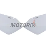 Zadní boční plasty -POLISPORT- bílé, SUZUKI RM 125/250 2001-2008