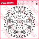 Brzdový kotouč -TRW- MSW223RAC, 320mm, Suzuki GSX 1300R Hayabusa (1999-2007)/GSX 1400 (2001-2008)/GSX-R 600/750/1000 (1996-2003)/TL 1000S/1000R (1997-2003)