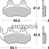 Brzdové destičky -BREMBO- 07005, Cagiva, Garelli, Honda Dylan, PGO, SYM / 50-150cc (1993-2006)