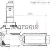 Vnější čep řízení -4 RIDE- Kawasaki KFX 700 2004-2009