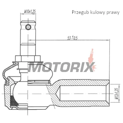 Vnější čep řízení -4 RIDE- Kawasaki KFX 700 2004-2009