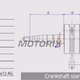 Kliková hřídel hřídel -ATHENA- Aprilia Mojito 50 2004-2008, Scarabeo 50 2006-2014, Sportcity 50 2008-2010, SR 50 2003-2014, Derbi Atlantis 50 2002-2012, Boulevard 50 2009, GP1 50 2001-2003/2005, Variant 50 2012, Gilera D.N.A 50 2000-2004