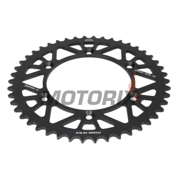 Zadní rozeta -JT- JTA808,46BLK, 46 zubů, černý, hliníkový, Kawasaki KLX 400 2003, Suzuki DR 350 1990-1993, DR-Z 400 2000-2007