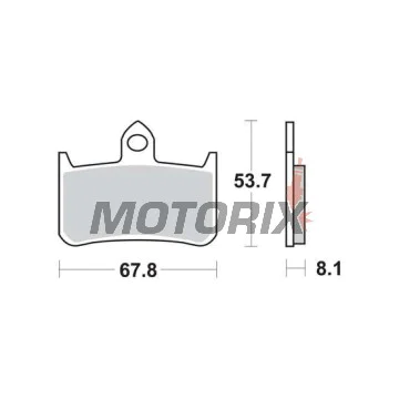 Brzdové destičky -TRW- MCB593, Honda CB Hornet 250/900 & X4 1300, NT650 Hawk, RVF400 NC35, RVF750R