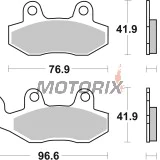 Brzdové destičky -BREMBO- 07SU12SP, Triumph Sprint ST/GT 1050, Thruxton 1200/1200R (2005-2020)