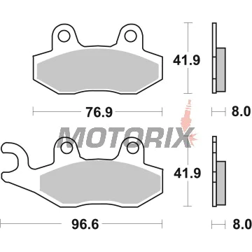 Brzdové destičky -BREMBO- 07YA21SA, ATK/Benelli/Cagiva/Honda/Husqvarna/Hyosung/Kawasaki/Kymco/Malaguti/MZ/MUZ/Peugeot/Triumph/Yamaha 50-1500cc (1985-2022)