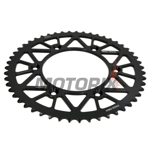 Zadní rozeta -JT- JTA210,51BLK, 51 zubů, černý, hliníkový, Honda CR 125 1979-2007, CR 250 1984-2008, CR 500 1984-1991, CRF 150 2003-2018, CRF 230 2003-2017, CRF 250 2002-2021, CRF 450 2002-2022, CRM 250 1991, 1997-1999, XR 250/400 1996-2004