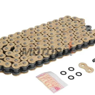 Řetěz -DID- 525VX3G&B-110, velikost 525, 110 článků, zesílený, zlatá/černá