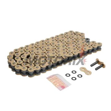 Řetěz -DID- 525VX3G&B-110, velikost 525, 110 článků, zesílený, zlatá/černá