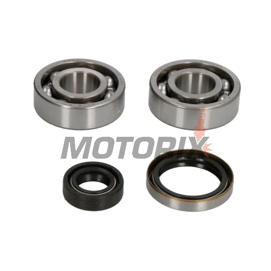 Sada ložisek a gufer klikové hřídele -HOT RODS- KTM 50 SX (13-23); 50 SX Mini (13-23); MC 50 (21-23); TC 50 (17-23); TC 50 Mini (18-23)