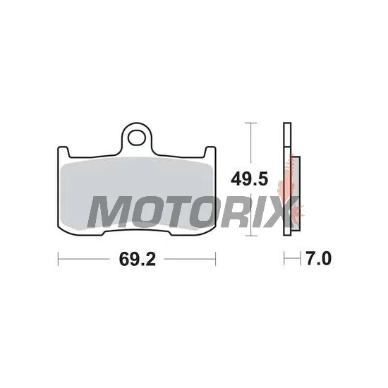 Brzdové destičky -TRW- MCB737, Kawasaki Z/ZR/ZRX - Z800/Z900/Z1000, ZR800, ZRX400 - 400-1000cc, 1998-2018