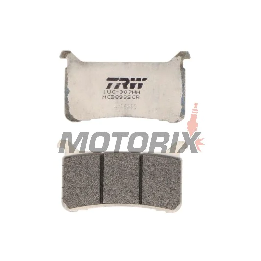 Brzdové destičky -TRW- MCB893SCR, závodní, Honda CB 650R/1000R/1100 EX/RS Neo Sports Cafe, CBR 600RR/650R/1000RR Fireblade, CMX 1100 Rebel, VFR 800F/Crossrunner - 600/650/800/1000/1100cc, 2017-2025
