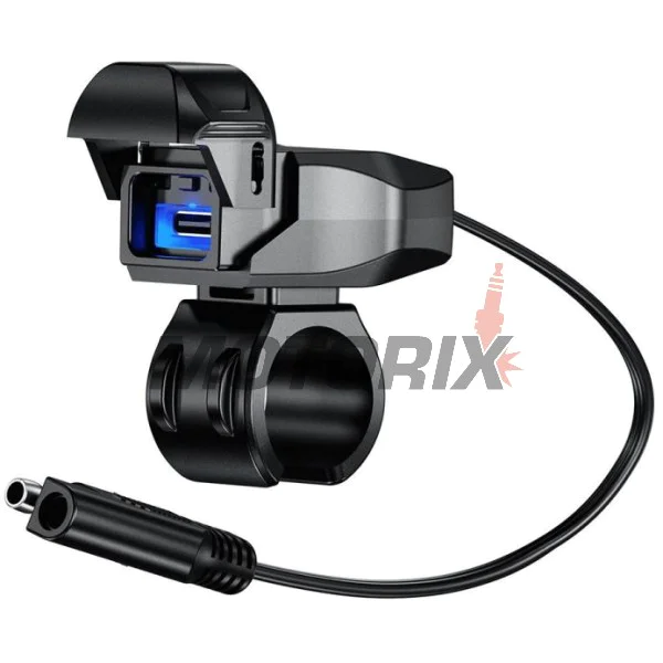 USB adaptér -4 RIDE- USB Type C, s držák pro řídítka 22mm - univerzální